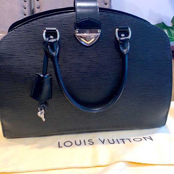 LOUIS VUITTON M59042 Epi Pont Neuf GM Hand Bag Epi Noir Leather Black - Picture 1 of 9